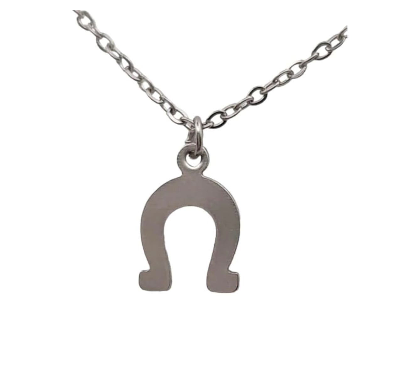 MD Clean Cut Horse Shoe Pendant Necklace